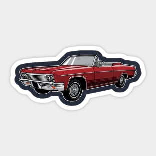 Chevrolet Impala 1966 Classic Car T-Shirt Sticker